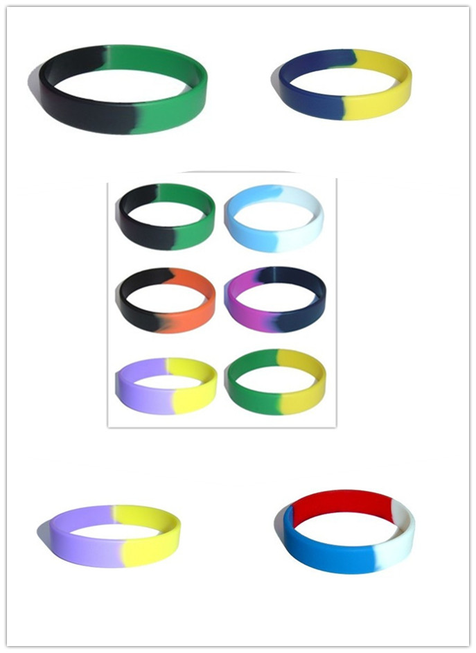 Fashion Segment Logo Silicone Wristband for Promotion