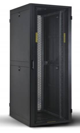 Server Cabinet and Network Rack with High-Density Vented Door