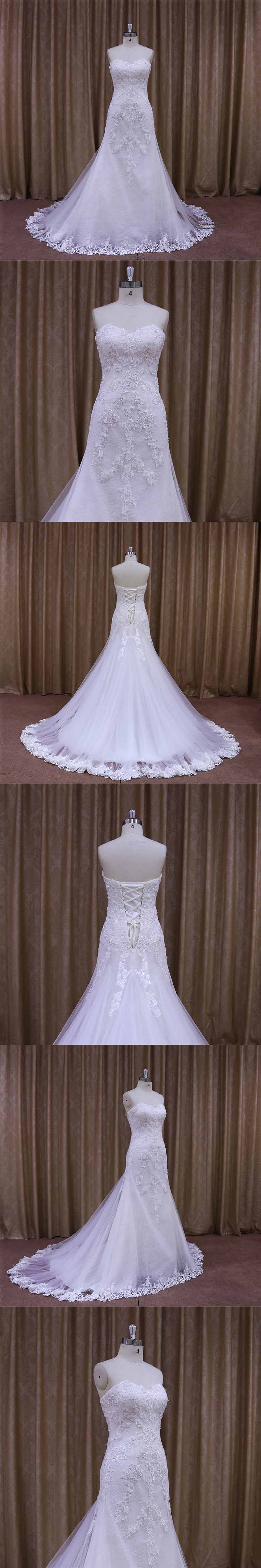 Sheath Sweetheart Wedding Dress Styles