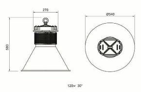 80/100/120W LED High Bay Light