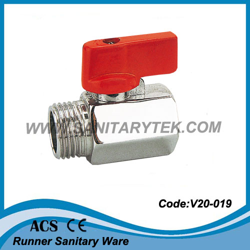 Male X Male Brass Mini Ball Valve (V20-020)