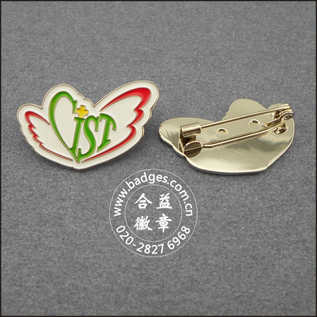 Engraved Pin Custom Volunteer Metal Printing Badge (GZHY-CY-045)