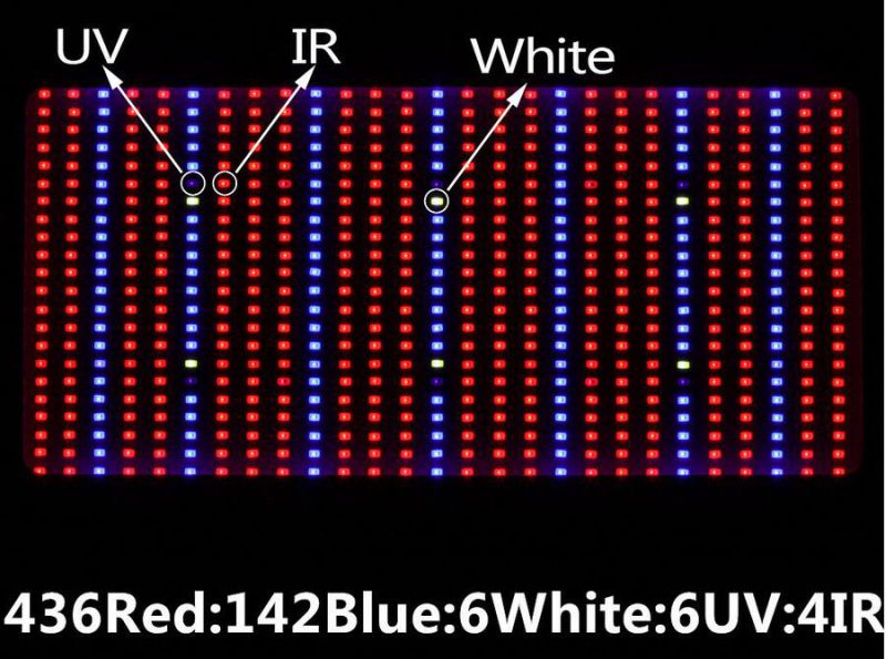 Full Spectrum 600W LED Grow Light for Flowering Plant and Hydroponics System LED Plant Lamps AC85~265V