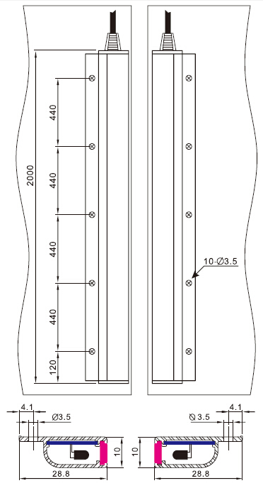 Sft Elevator Light Curtain (SFT-820) with CE CSA