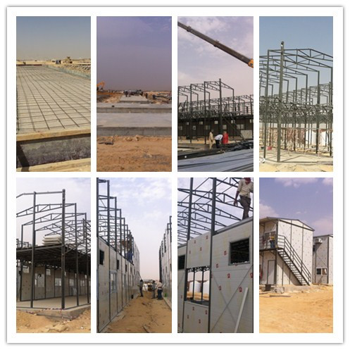 Qatar Prefab Steel Labour Camp Porta Cabin