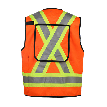 100% Polyester Fluorescent Reflective Safety Vest