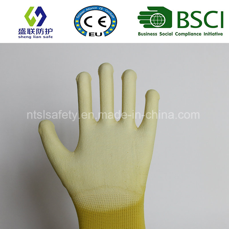 13G Nylon PU Top Fit Work Glove (SL-PU201Y)