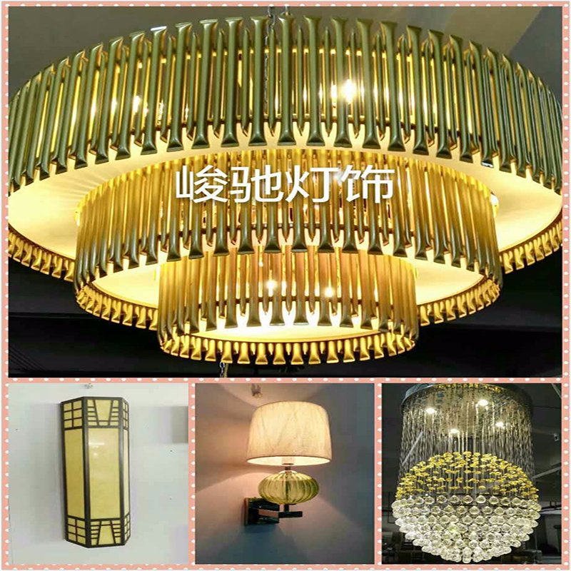 Modern and Luxury Gold Round Pendant Lighting with Hotel