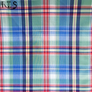 100% Cotton Poplin Yarn Dyed Fabric Rlsc50-12