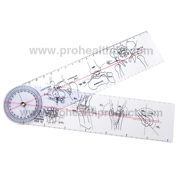 Plastic Medical Goniometer Ruler