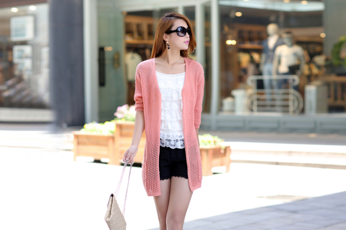 Winter Fashion New Cheap Long Women Knit Cardigan