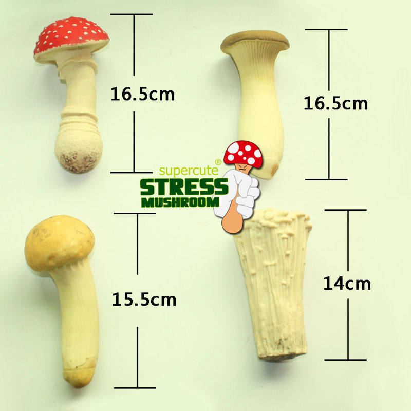 2016 Hot Sale EVA+TPR Mushroom Shape Toy Reduce Pressure Vent Toy