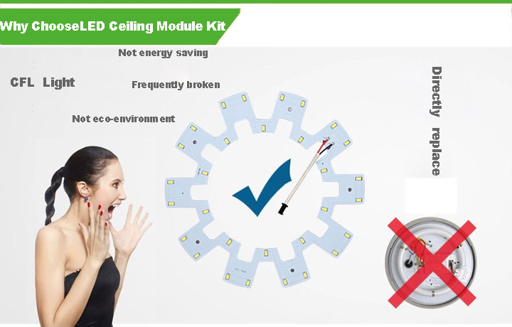 100-240V LED PCB Module Kit for Ceiling Light