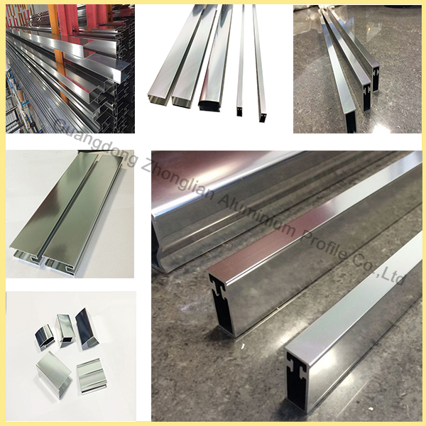 Mirror Polished Aluminium Extrusion Profile for Bathroom Decoration