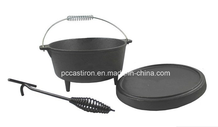 8qt 9qt 12qt 14qt Cast Iron BBQ Dutch Oven Manufacturer in China