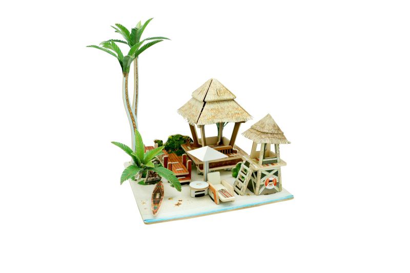 Wood Collectibles Toy for Global Houses-Bali Island