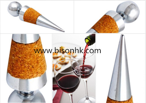 High Quality Cork, Stainless Steel Wine Bottle Stopper