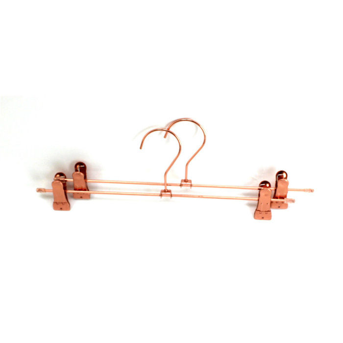 Aluminium Metal Top Clothes Hanger Copper Finishing Brass Gold Workable