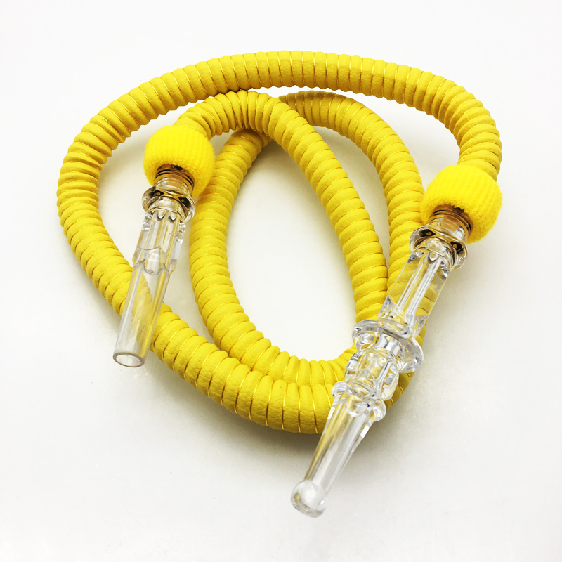 1.5m Rubber Plastic Shisha Hookah Hose with Glass Mouthpiece (ES-HH-001-1)