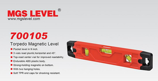 Topedo Spirit Level with Magnets (700105)