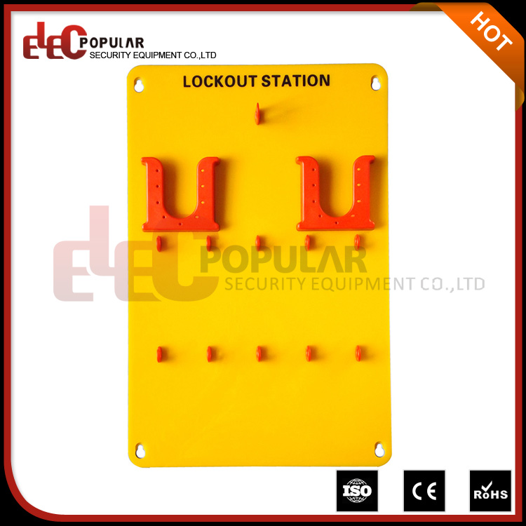 Elecpopular Good Insulativity Yellow 10 Padlocks portable Safety Lockout Tagout Station