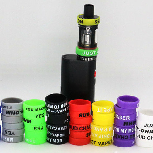 Whosale Silicone Vape Band Customized 22mm Diameter with Concaved Logo