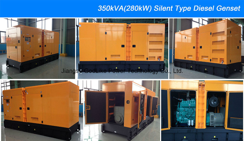 Best Factory Sell 280kw/350kVA Silent Type New Generator (NTA855-G4) (GDC350*S)