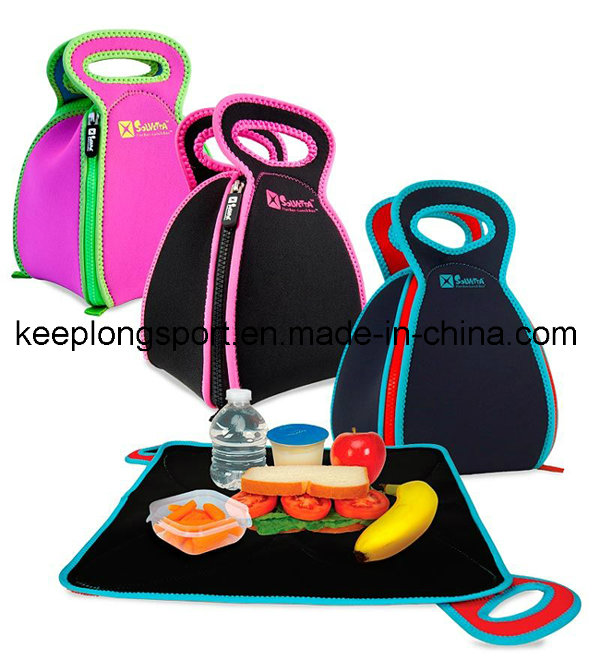 2016 New Design Fashionable Neoprene Folded Lunch Bag