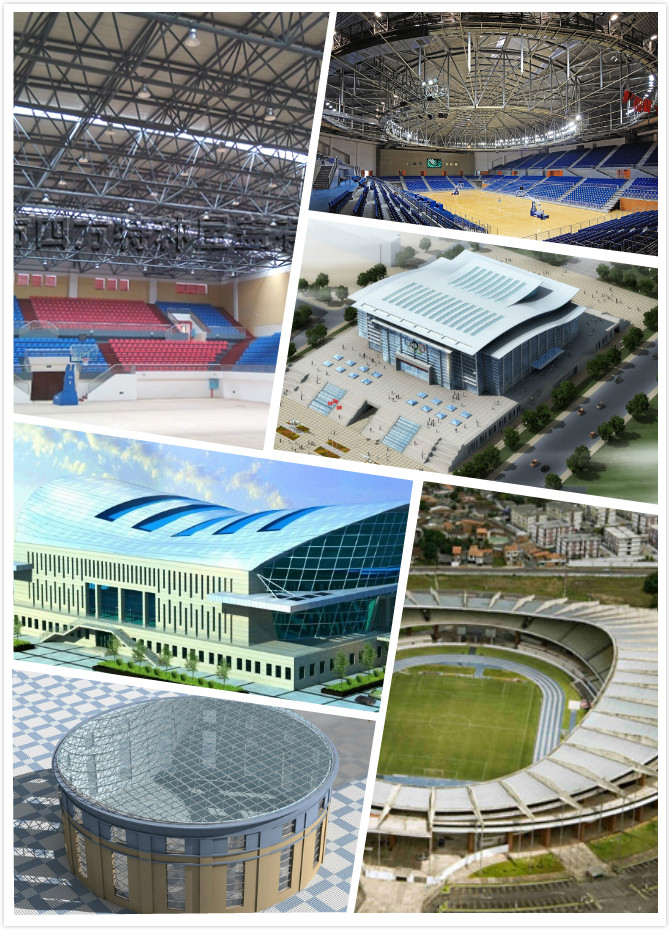 Prefabricated Light Steel Space Frame Indoor Sports Hall