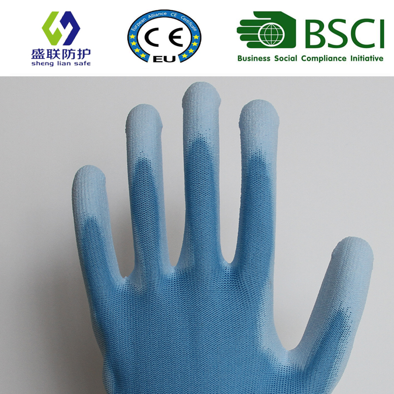 PU Coated Work Safety Glove (SL-PU201B2)