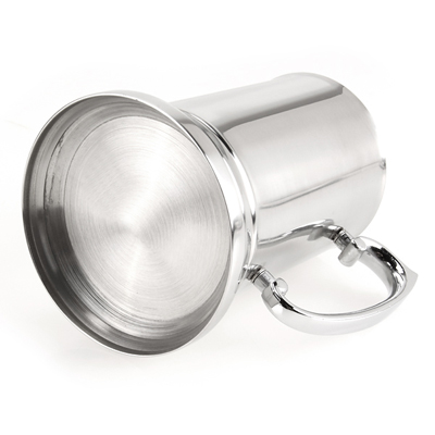 16 Oz. Stainless Steel Tankard with Alloy Handle