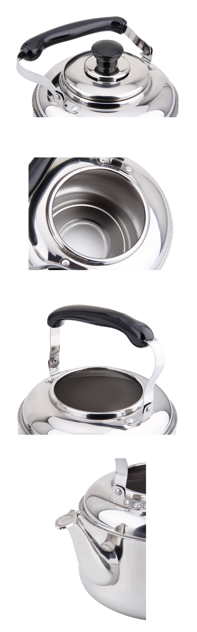 201 Stainless Steel Water Kettle and Tea Kettle with Portable Handle