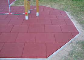 30mm Recycle Rubber Flooring Tiles Gym Rubber Mat Playground Rubber Flooring