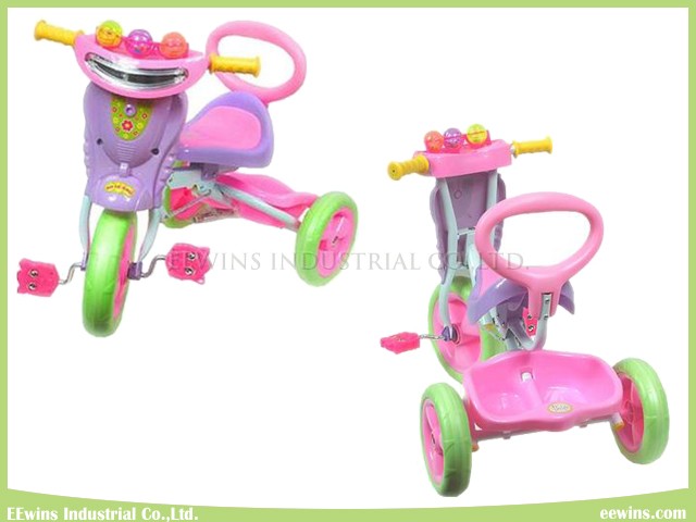 Foldable Baby Tricycle with Electric Music and Lights