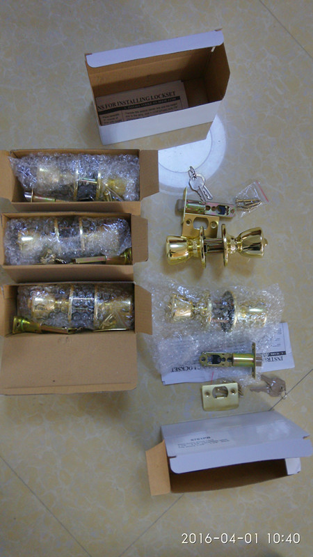 Brass Knob Lock, Door Lock, Indoor Lock Al-Sg6076SA