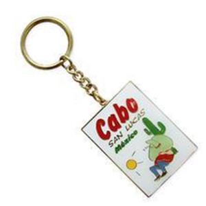 Custom Personalised Metal Keyrings with Colorful Heart Shape (GZHY-KA-007)