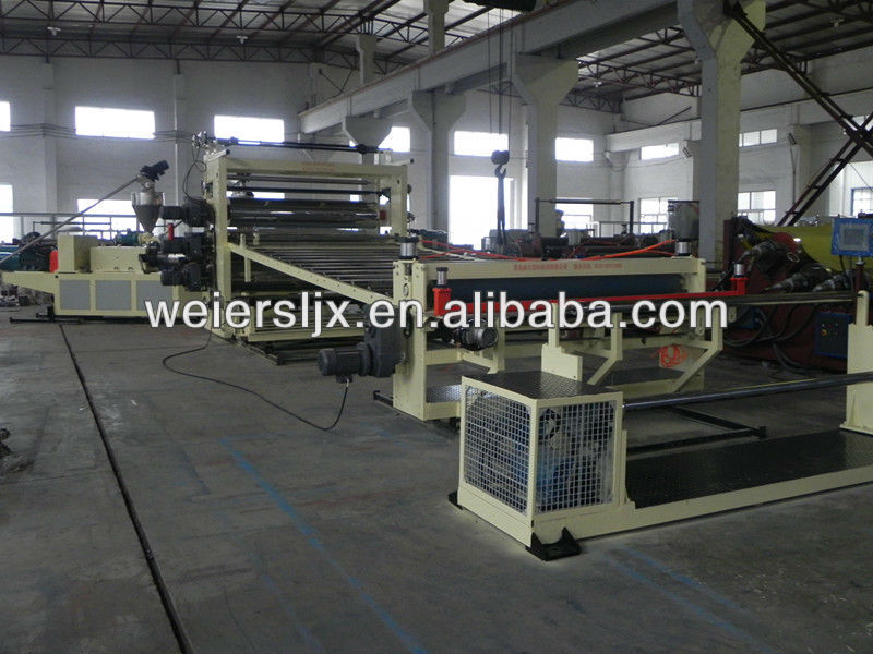 PVC Wide Floor Leather Waterproof Roll Extrusion Line