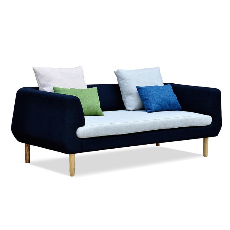 Modern Style Living Room Sofa with Soft Fabric Seat