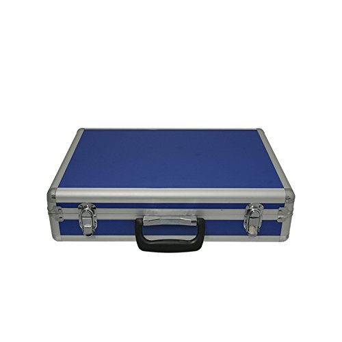 Blue Aluminium Hard Briefcase for Business Travel