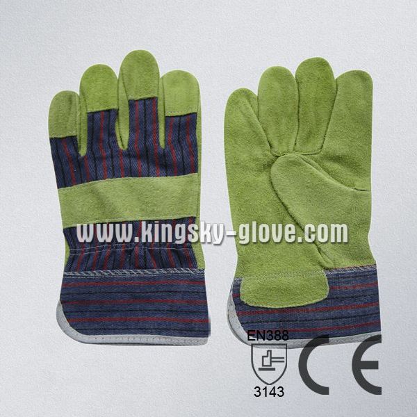 Cow Split Leather Full Palm Working Glove