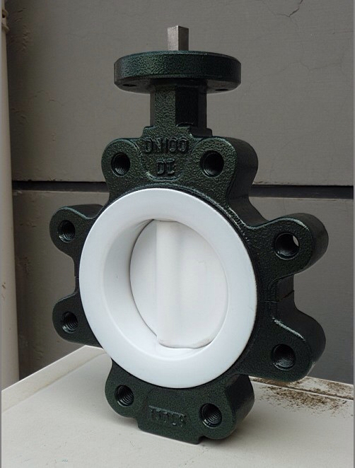 Full PTFE Lined Lug Type Butterfly Valve