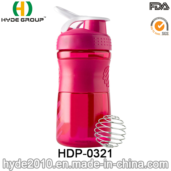 500ml Tritan Material Plastic Blender Shaker Bottle, Plastic Protein Shaker Bottle (HDP-0321)