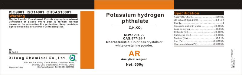 Lab Usage 877-247 Potassium Biphthalate