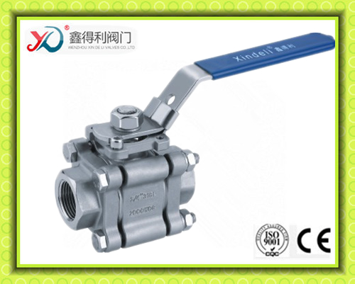 China Factory 3 PC Socket Weld End Ball Valve of DIN 3239