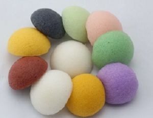 100% Natural Biodegradable Charcoal Konjac Sponge