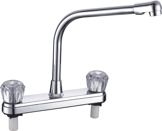 Double Handle ABS Kitchen Faucet