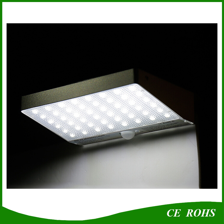 Durable Aluminum Housing 600lm White 48LED Solar Garden Lamp with Ce RoHS Approved