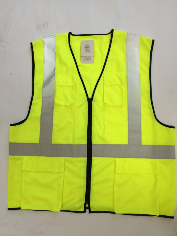 High Visible Reflective Safety Vest with Many Pockets