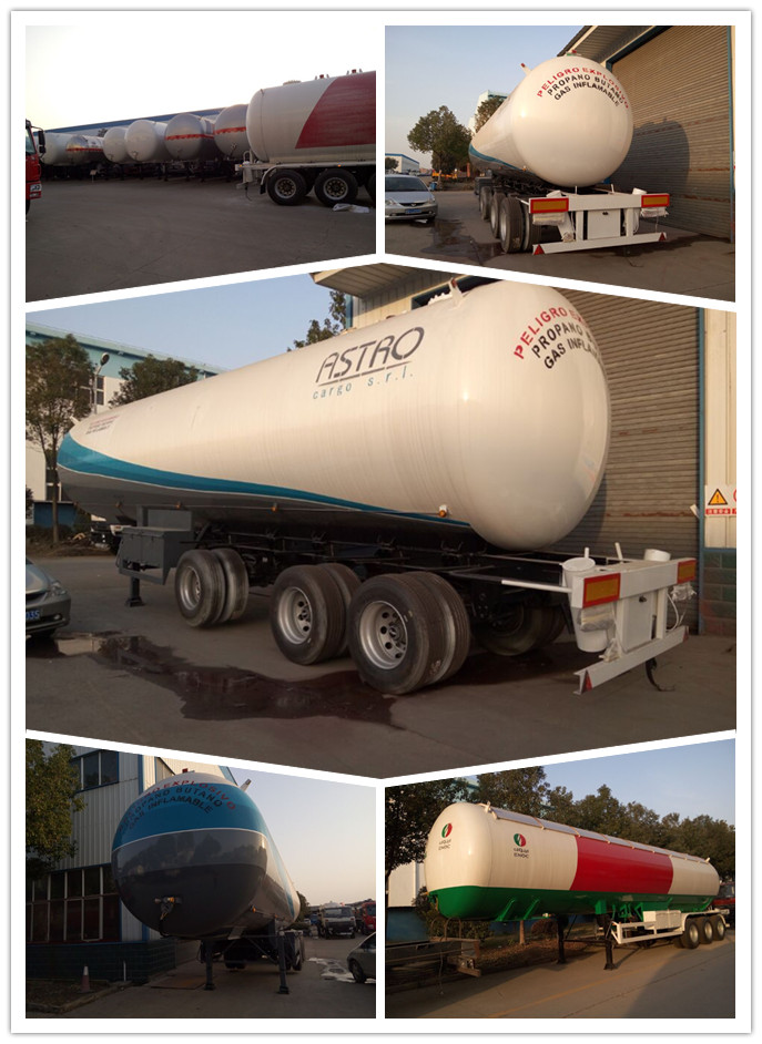 56000liters LPG Tank Semi-Trailer Asme Standard 56000L LPG Tanker Semi-Trailer