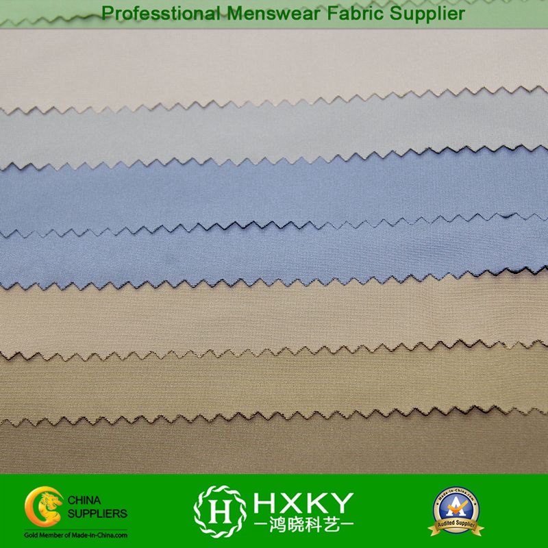 Fil-a-Fil Semi Memory Polyester Fabric for Men's Overcoat